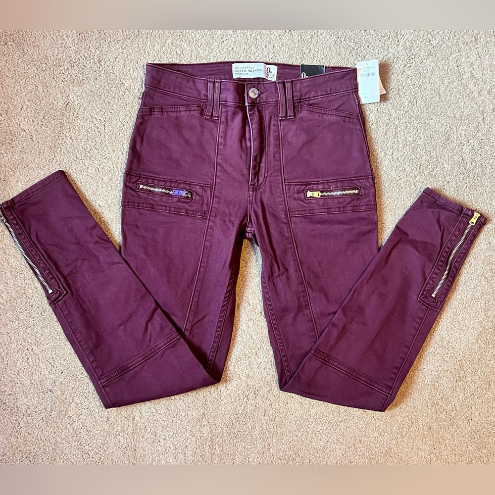 Abercrombie & Fitch Super Skinny High Rise Pants Women’s Size 0R (W25 L29)